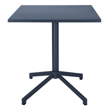 "Bolero Porto Folding Table Slate Blue 700x750mm" (750(H)x700(W)x700(D)mm | Powder-Coated Frame | Easily Foldable) • PAS-HZ375