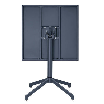 "Bolero Porto Folding Table Slate Blue 700x750mm" (750(H)x700(W)x700(D)mm | Powder-Coated Frame | Easily Foldable) • PAS-HZ375