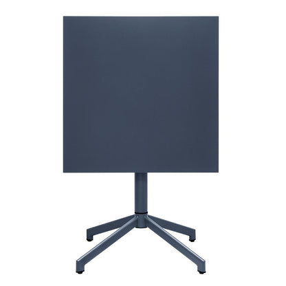 "Bolero Porto Folding Table Slate Blue 700x750mm" (750(H)x700(W)x700(D)mm | Powder-Coated Frame | Easily Foldable) • PAS-HZ375