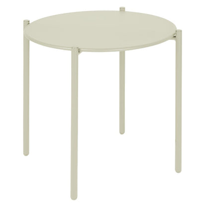 Bolero Perth Round Low Coffee Table Light Grey 450mm (Steel Powder-Coated Frame | 450(H)x524(Ø)mm) • PAS-HZ377