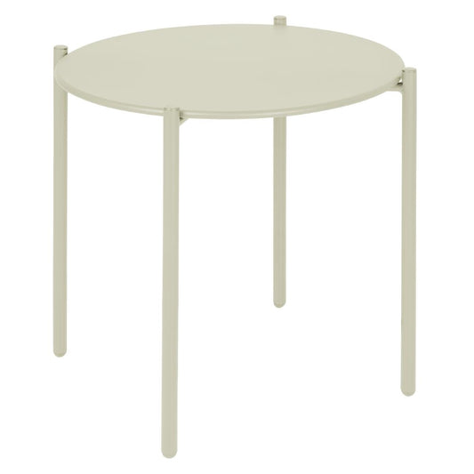 Bolero Perth Round Low Coffee Table Light Grey 450mm (Steel Powder-Coated Frame | 450(H)x524(Ø)mm) • PAS-HZ377