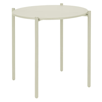 Bolero Perth Round Low Coffee Table Light Grey 450mm (Steel Powder-Coated Frame | 450(H)x524(Ø)mm) • PAS-HZ377