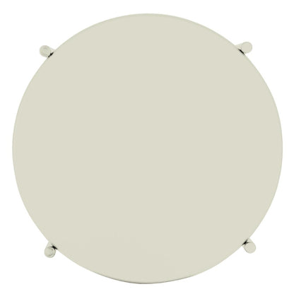 Bolero Perth Round Low Coffee Table Light Grey 450mm (Steel Powder-Coated Frame | 450(H)x524(Ø)mm) • PAS-HZ377