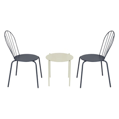 Bolero Perth Round Low Coffee Table Light Grey 450mm (Steel Powder-Coated Frame | 450(H)x524(Ø)mm) • PAS-HZ377
