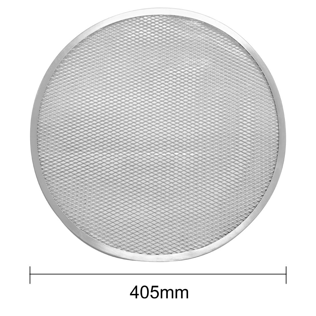 Vogue Aluminium Perforated Pizza Tray 405mm • PAS-HZ494
