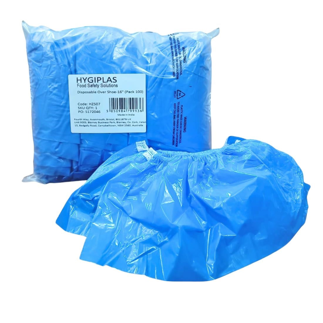 Hygiplas Disposable Overshoe Covers 406mm (100 Pack) (152(H)x406(W)mm | Pack quantity: 100) • PAS-HZ507