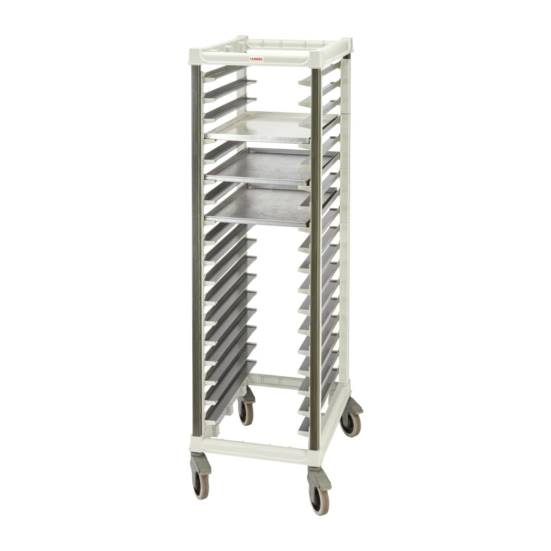 Cambro Ultimate Full Height Bakery Trolley with Extended Rail (For up to 18x 600x400mm trays) • PAS-HZ524