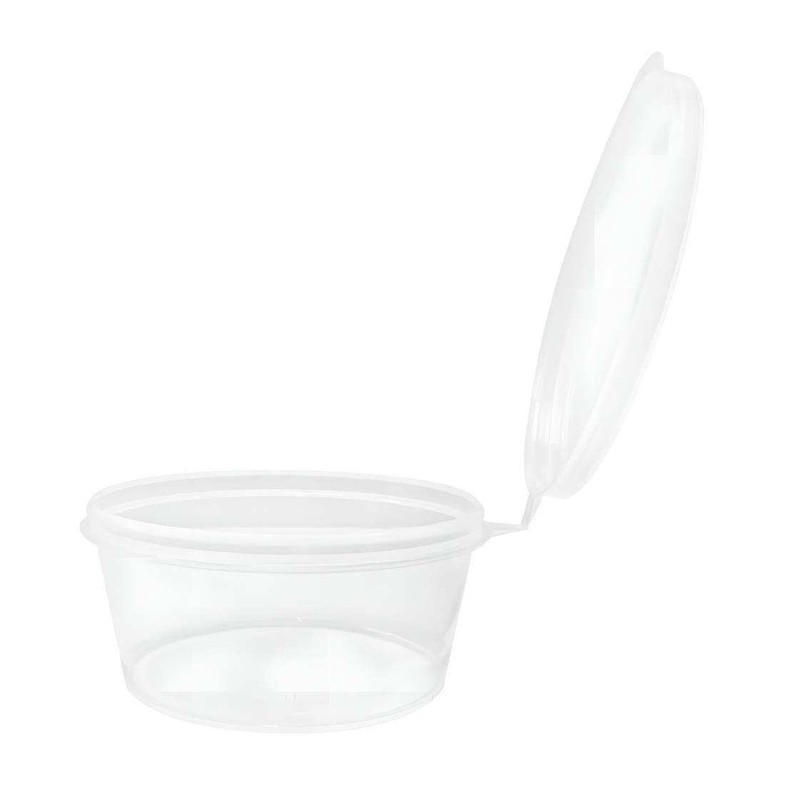 Fiesta Recyclable Portion Pots with Lids 25ml (50 Pack) (Pack of 50) • PAS-HZ576