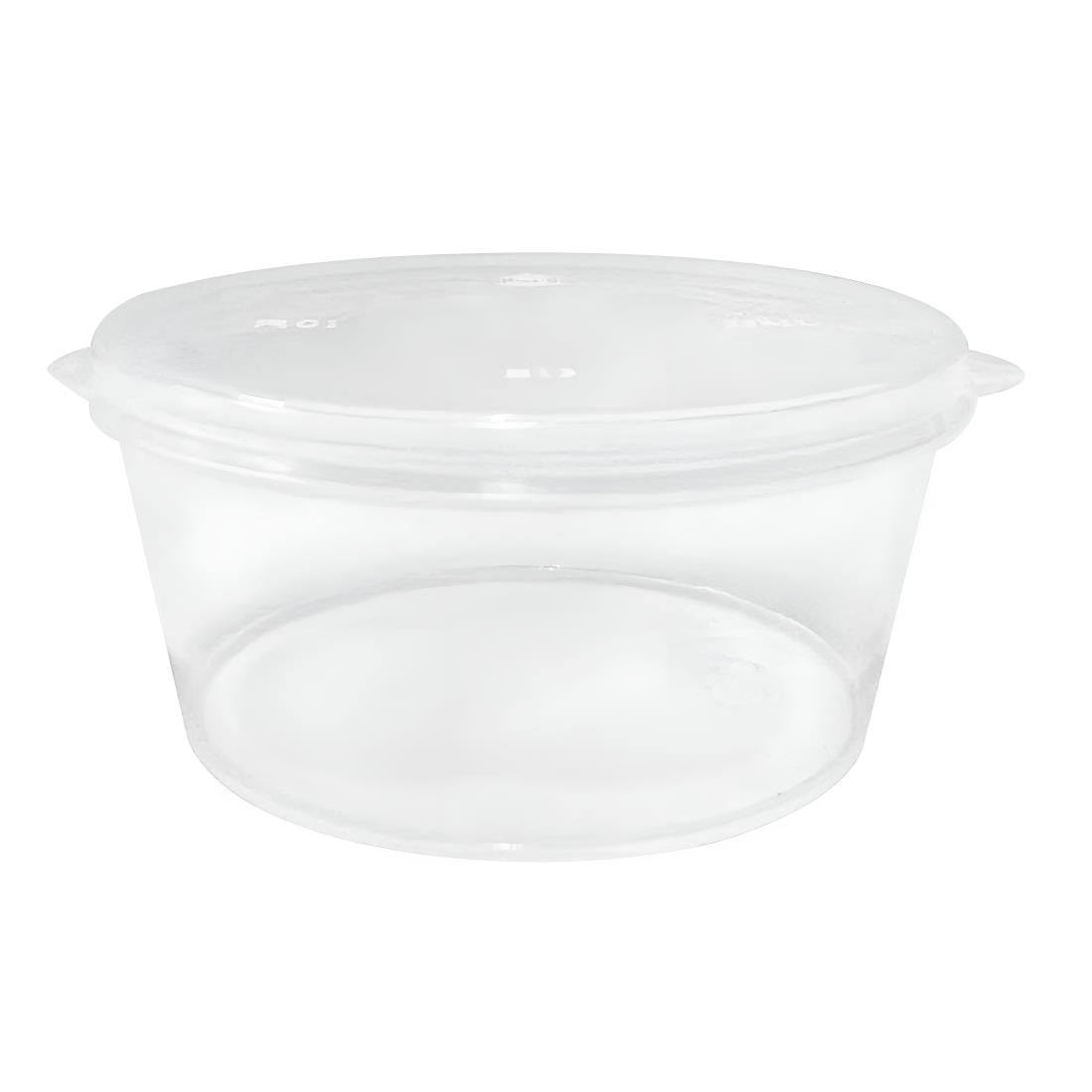 Fiesta Recyclable Portion Pots with Lids 25ml (50 Pack) (Pack of 50) • PAS-HZ576