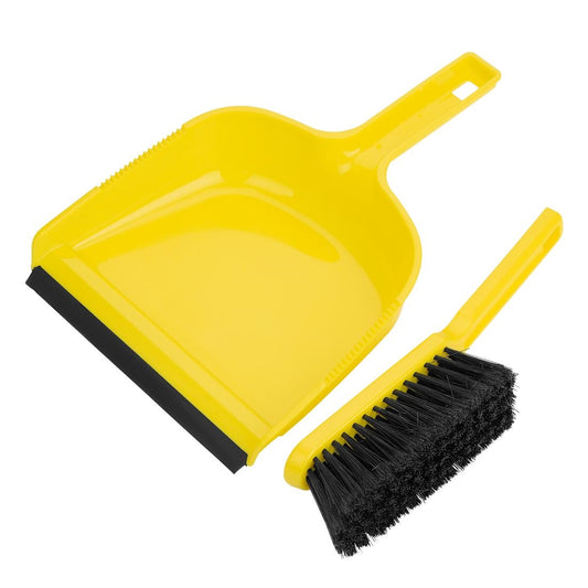 Jantex Dustpan & Brush Set Yellow • PAS-HZ842