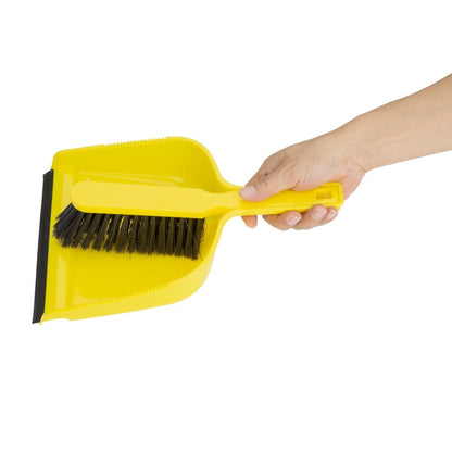 Jantex Dustpan & Brush Set Yellow • PAS-HZ842