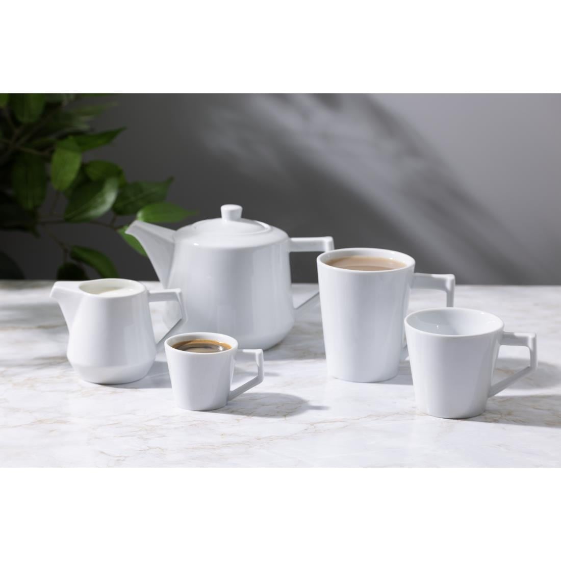 Olympia Whiteware Deco Teapot - 820ml (Box 2) • PAS-HZ864