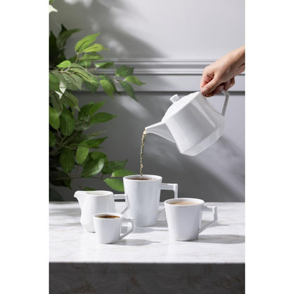 Olympia Whiteware Deco Teapot - 820ml (Box 2) • PAS-HZ864