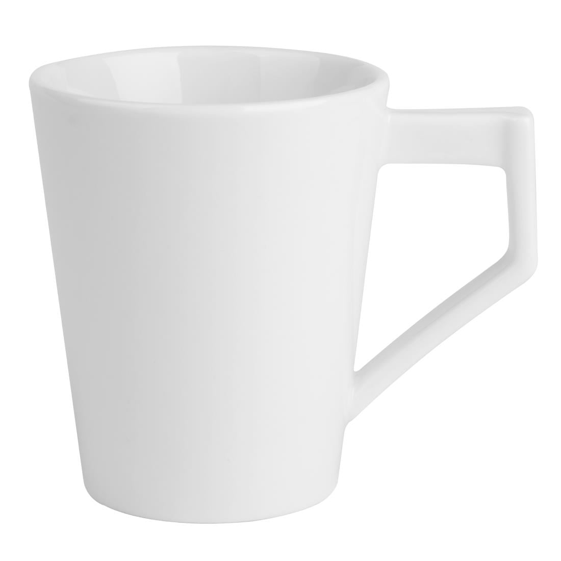 Olympia Whiteware Deco Cup - 300ml (6 Pack) (300ml | Fully Vitrified Porcelain | Pack Quantity: 6) • PAS-HZ865
