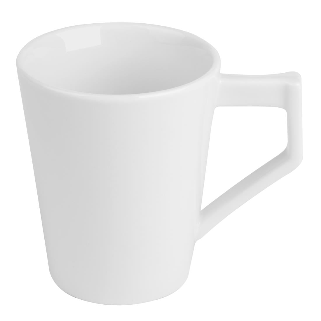 Olympia Whiteware Deco Cup - 300ml (6 Pack) (300ml | Fully Vitrified Porcelain | Pack Quantity: 6) • PAS-HZ865