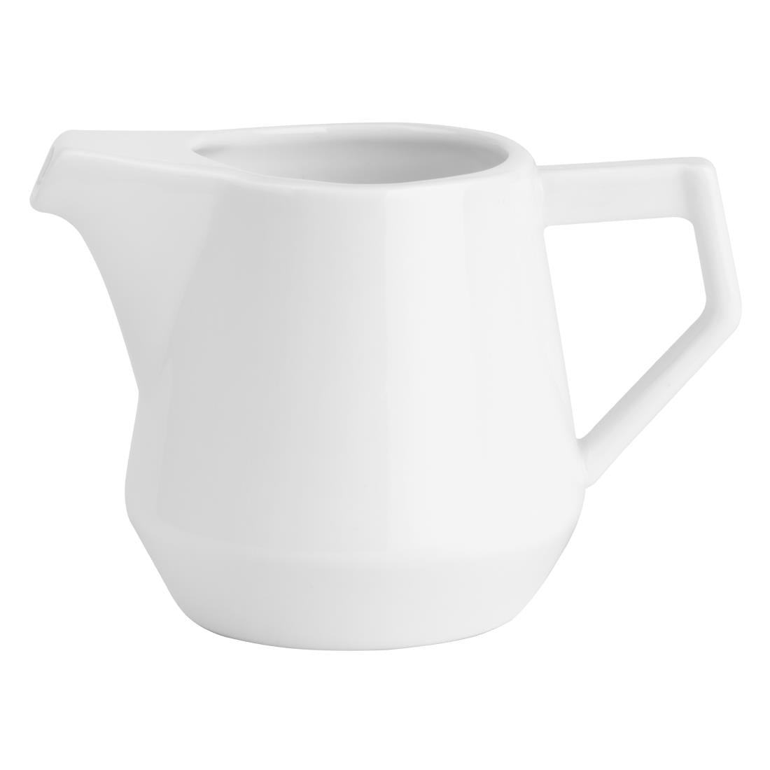 Olympia Whiteware Deco Jug - 200ml (6 Pack) (200ml | Fully Vitrified Porcelain | Pack Quantity: 6) • PAS-HZ866