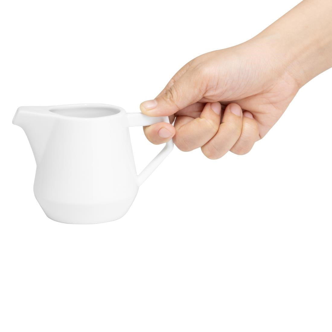 Olympia Whiteware Deco Jug - 200ml (6 Pack) (200ml | Fully Vitrified Porcelain | Pack Quantity: 6) • PAS-HZ866
