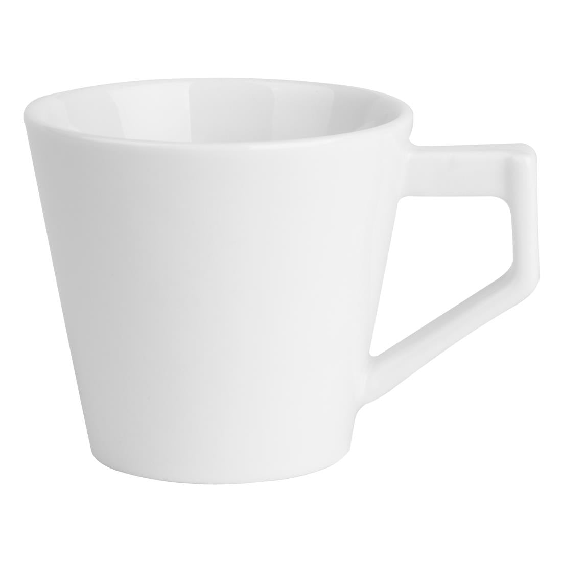 Olympia Whiteware Deco Cup - 150ml (6 Pack) (150ml | Fully Vitrified Porcelain | Pack Quantity: 6) • PAS-HZ868
