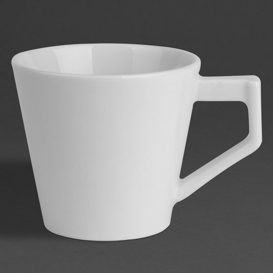 Olympia Whiteware Deco Cup - 150ml (6 Pack) (150ml | Fully Vitrified Porcelain | Pack Quantity: 6) • PAS-HZ868