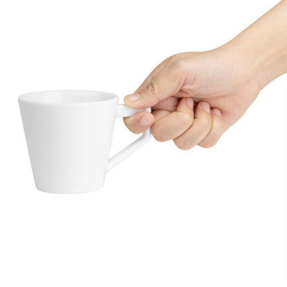 Olympia Whiteware Deco Cup - 150ml (6 Pack) (150ml | Fully Vitrified Porcelain | Pack Quantity: 6) • PAS-HZ868