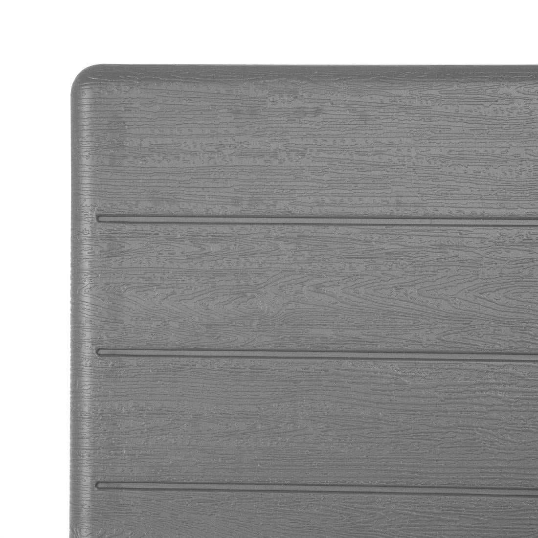 Bolero Square Folding HDPE Table Wood Effect 620mm (Folding Design | 730(H)x620(W)x620(L)mm) • PAS-HZ890