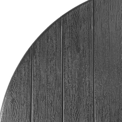 Bolero Folding HDPE Bar Table Wood Effect Black 800mm (Material: HDPE & powder-coated steel . 1100(H)x800(Ø)mm) • PAS-HZ892
