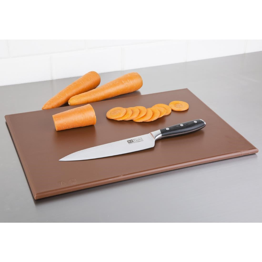 Hygiplas High Density Chopping Board Brown - 450x300x12mm • PAS-J004