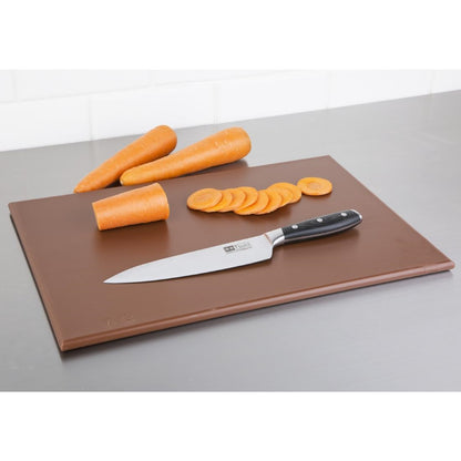 Hygiplas High Density Chopping Board Brown - 450x300x12mm • PAS-J004