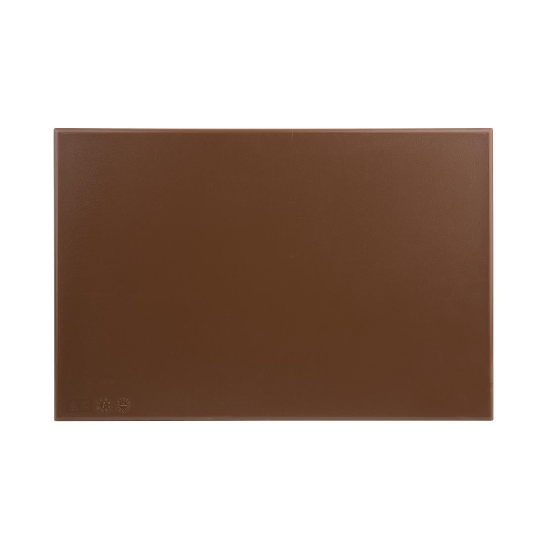 Hygiplas High Density Chopping Board Brown - 450x300x12mm • PAS-J004