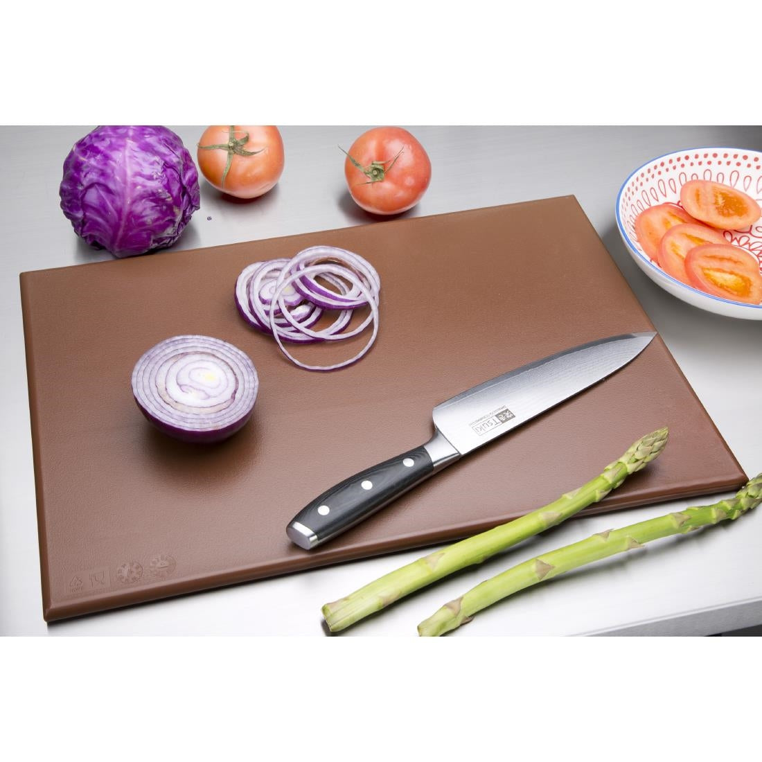Hygiplas High Density Brown Chopping Board • PAS-P_HC864