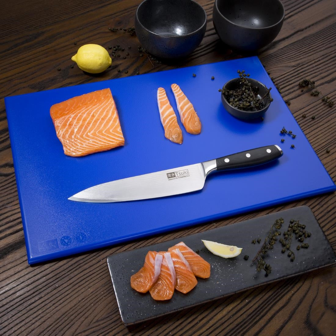 Hygiplas High Density Chopping Board Blue - 450x300x12mm • PAS-J008