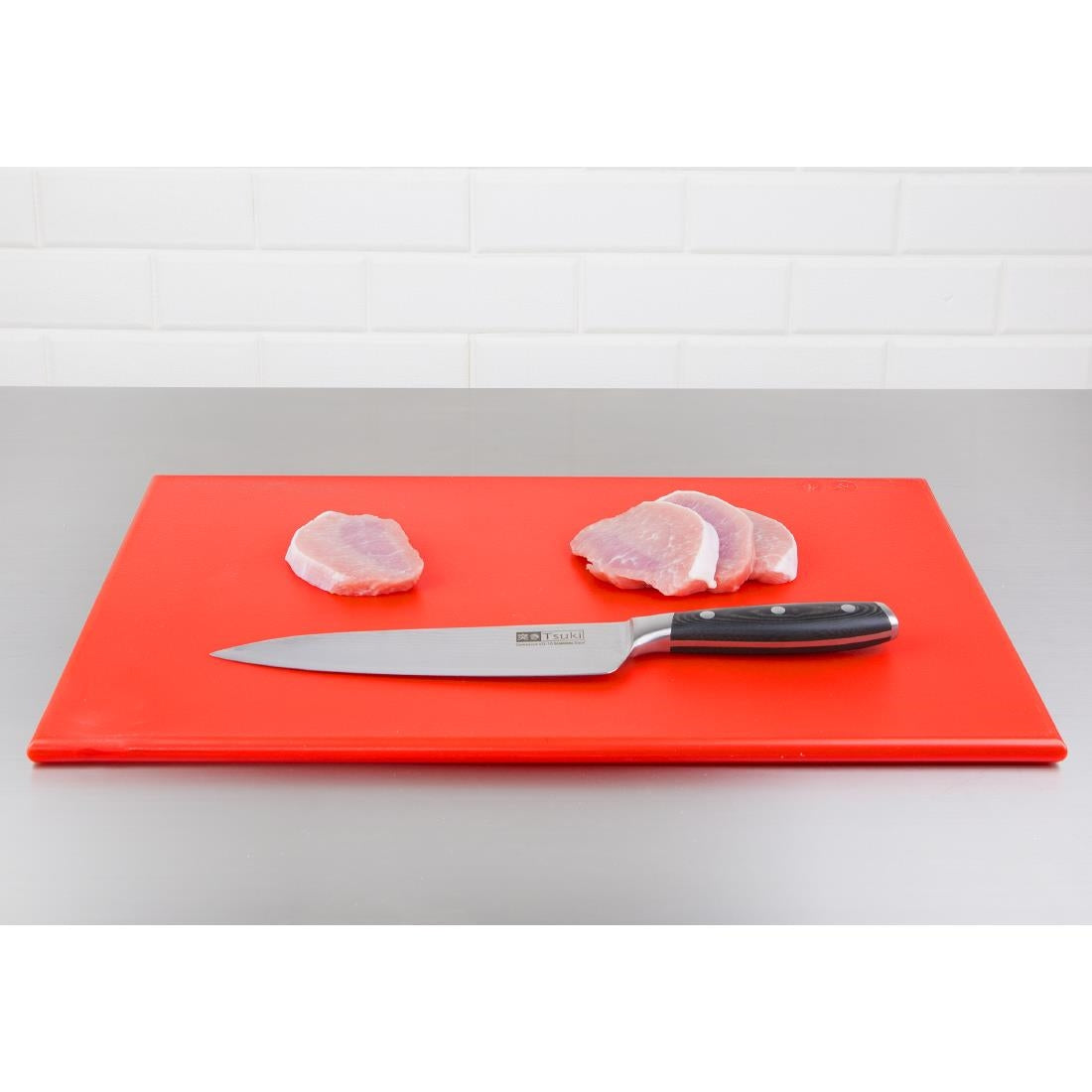 Hygiplas High Density Chopping Board Red - 450x300x12mm • PAS-J010