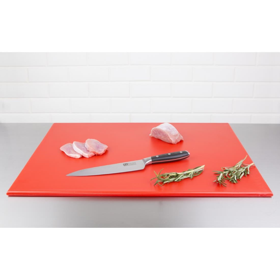 Hygiplas High Density Chopping Board Red - 600x450x12mm • PAS-J011