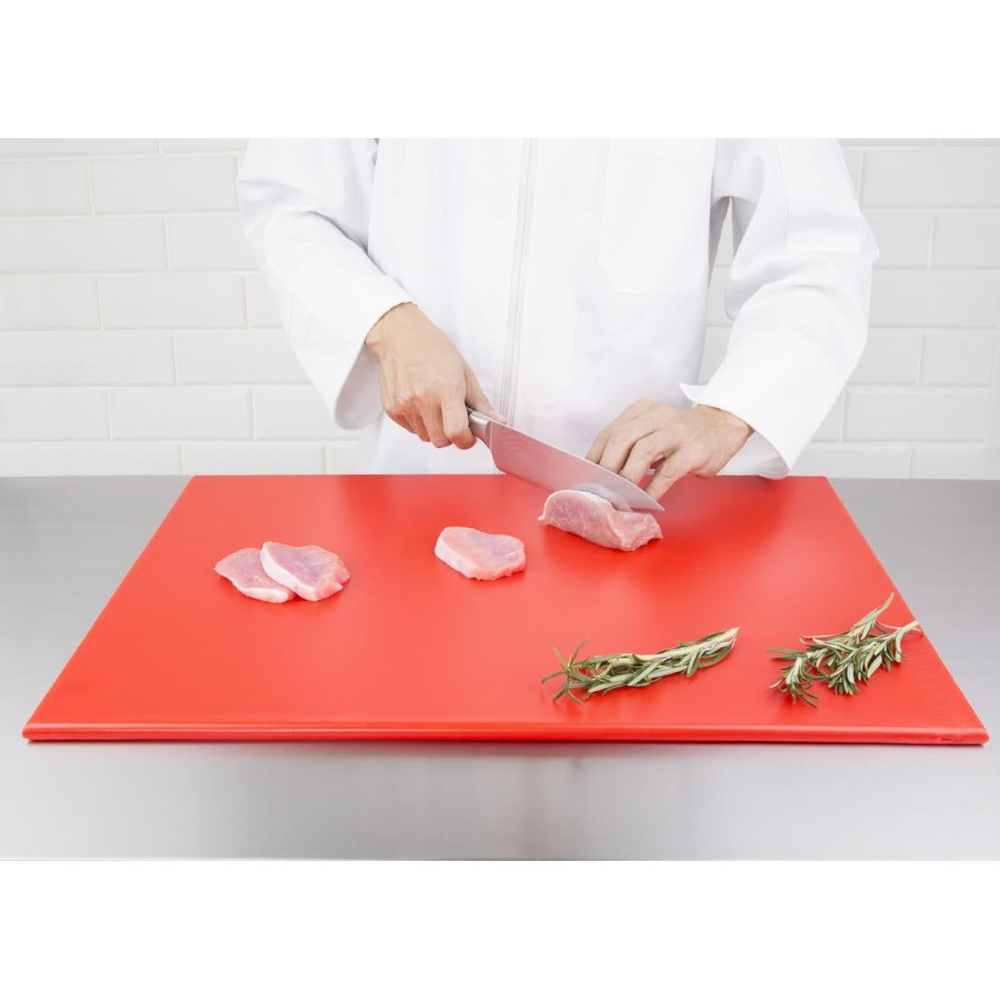 Hygiplas High Density Chopping Board Red - 600x450x12mm • PAS-J011