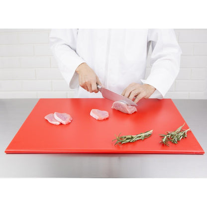 Hygiplas High Density Chopping Board Red - 600x450x12mm • PAS-J011