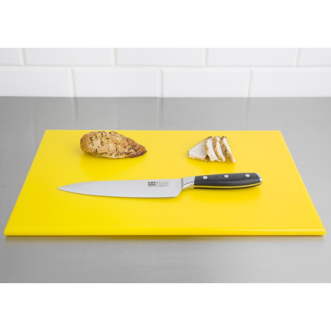 Hygiplas High Density Chopping Board Yellow - 450x300x12mm • PAS-J020