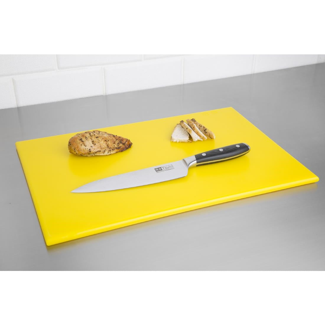 Hygiplas High Density Chopping Board Yellow - 450x300x12mm • PAS-J020