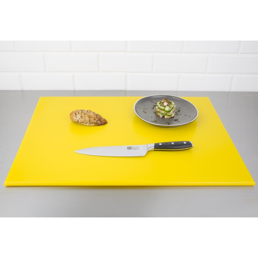 Hygiplas High Density Chopping Board Yellow - 600x450x12mm • PAS-J021