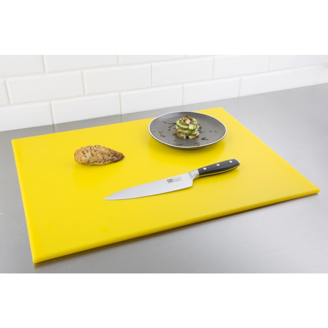 Hygiplas High Density Chopping Board Yellow - 600x450x12mm • PAS-J021