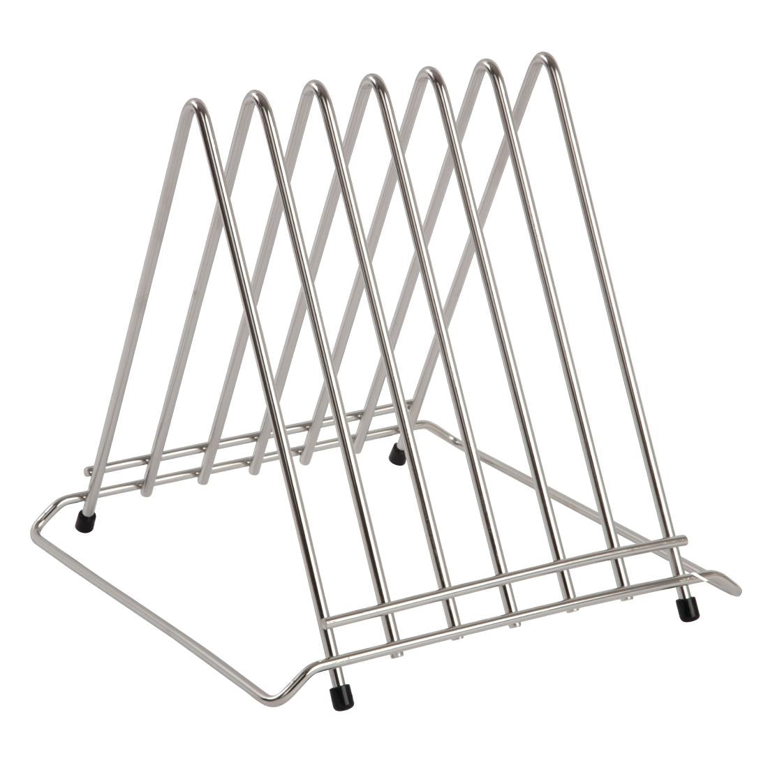 Hygiplas Stainless Steel Triangle Chopping Board Rack - 6x 30mm Slots • PAS-J027