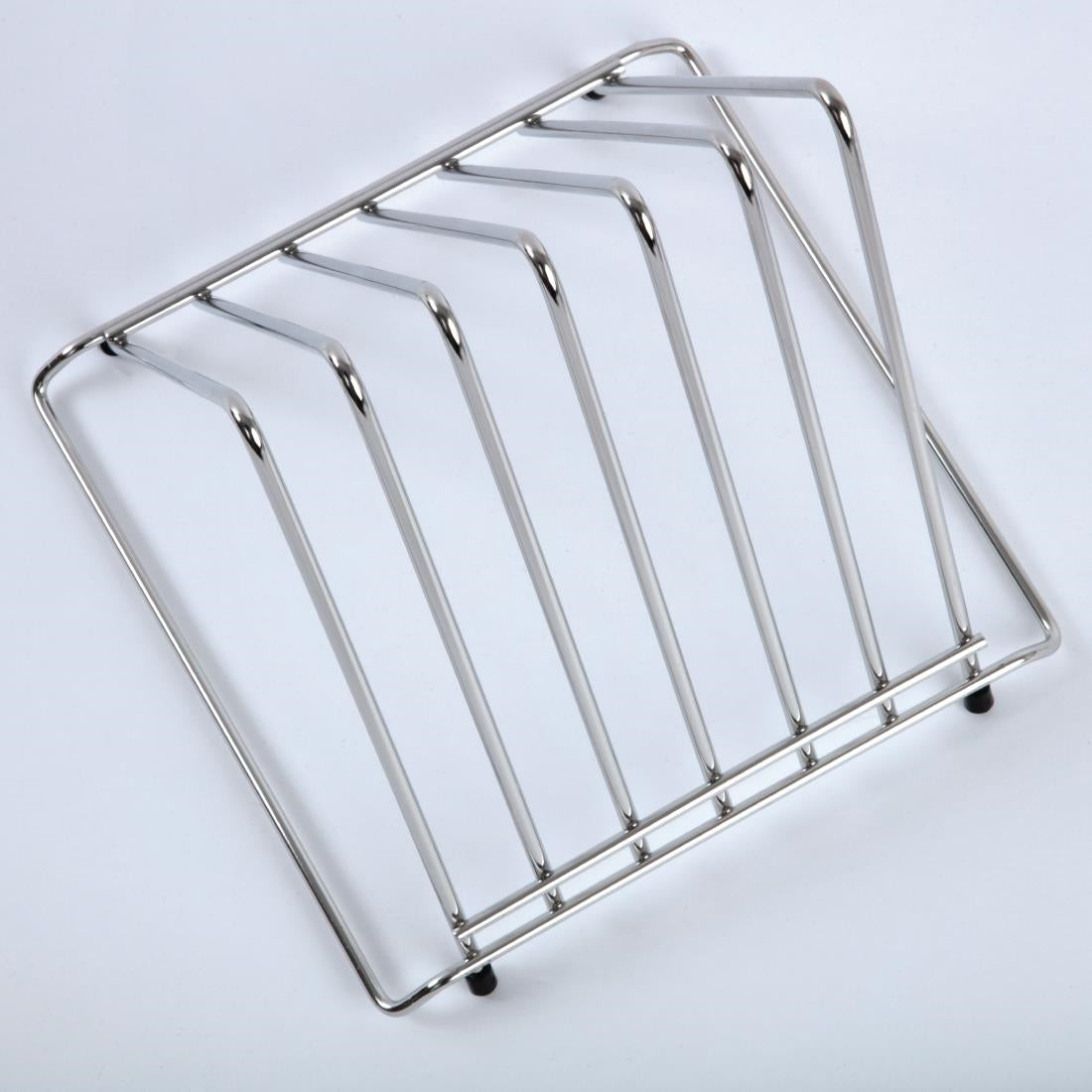 Hygiplas Stainless Steel Triangle Chopping Board Rack - 6x 30mm Slots • PAS-J027