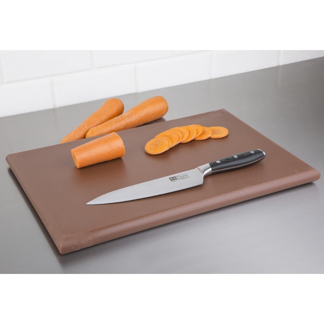 Hygiplas Extra Thick High Density Brown Chopping Board • PAS-P_J035