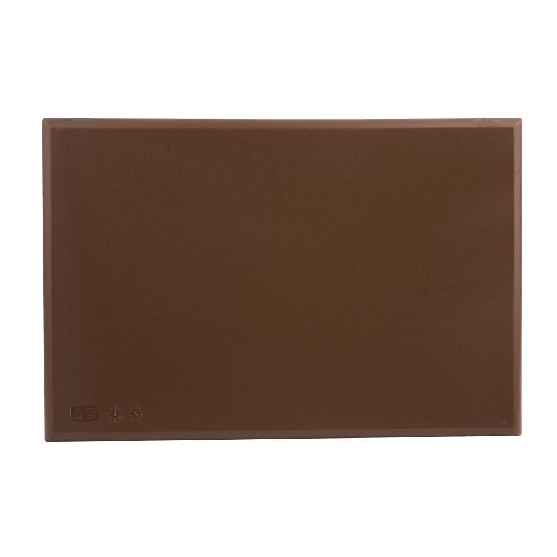 Hygiplas Extra Thick High Density Brown Chopping Board • PAS-P_J035