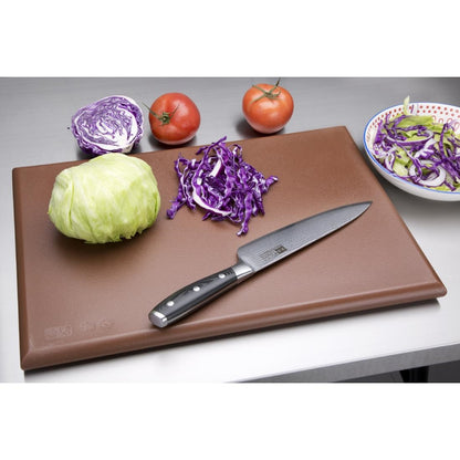 Hygiplas Extra Thick High Density Chopping Board Brown - 450x300x25mm • PAS-J035