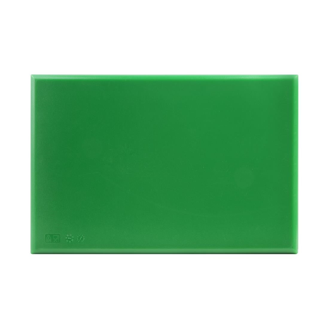 Hygiplas Extra Thick High Density Chopping Board Green - 450x300x25mm • PAS-J037