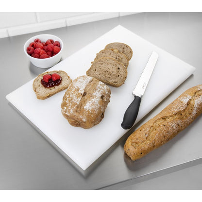 Hygiplas Extra Thick High Density Chopping Board White - 450x300x25mm • PAS-J038