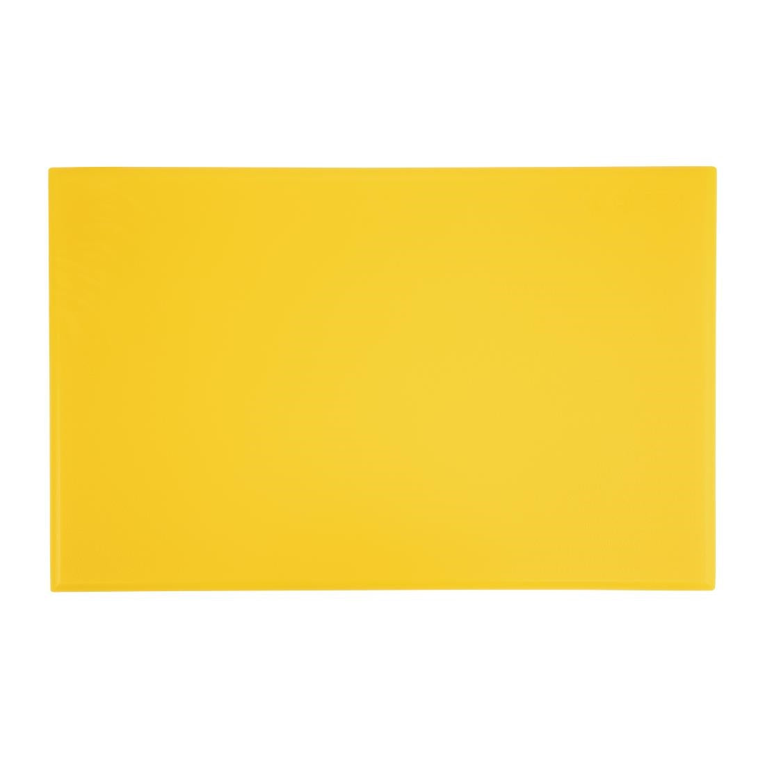 Hygiplas Extra Thick High Density Chopping Board Yellow - 450x300x25mm • PAS-J039