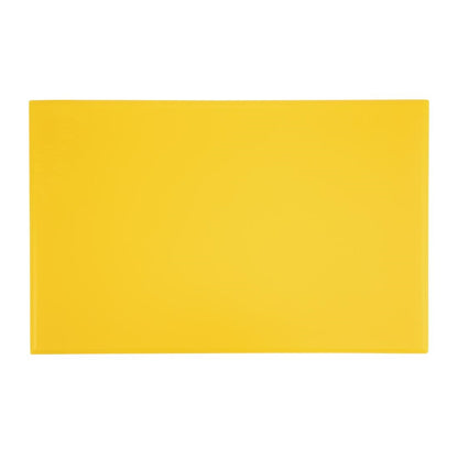 Hygiplas Extra Thick High Density Chopping Board Yellow - 450x300x25mm • PAS-J039