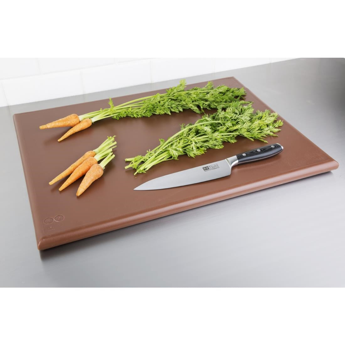 Hygiplas Extra Thick High Density Chopping Board Brown - 600x450x25mm • PAS-J041