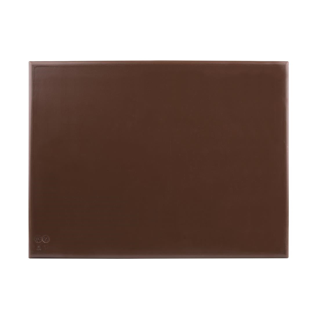 Hygiplas Extra Thick High Density Chopping Board Brown - 600x450x25mm • PAS-J041